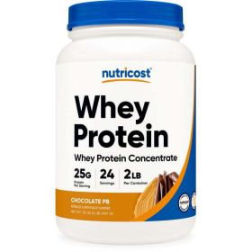 Nutricost Whey Protein Concentrate Powder (Chocolate Peanut Butter) 2LBS