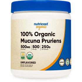 Nutricost Organic Mucuna Pruriens Powder Supplement (250 Grams)