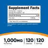 Nutricost Citric Acid 1000mg (1 Gram), 120 Capsules - Gluten Free, Non-GMO Supplement