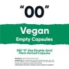 Nutricost Vegan Empty Capsules Size 00 - Clear Empty Plant-Based Capsules (500 ct) - Kosher, Halal, Non-GMO, Soy Free, Gluten-Free, Vegetarian