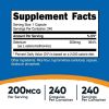 Selenium, 200 mcg, 240 Capsules, Nutricost