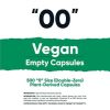 Nutricost Vegan Empty Capsules Size 00 - Clear Empty Plant-Based Capsules (500 ct) - Kosher, Halal, Non-GMO, Soy Free, Gluten-Free, Vegetarian