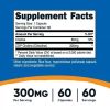 Nutricost CDP Choline, Citicoline, 300mg, 60 Vegetarian Capsules - Non-GMO Supplement