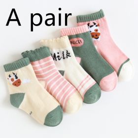 Cartoon stockings (Option: Cow-XL)